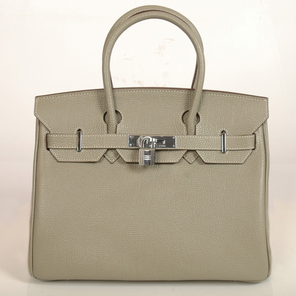 H30BJKS Hermes Birkin in pelle togo togo 30cm nel colore con Silve